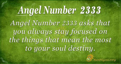 angel number 2333|Angel number 2333: Meaning and Symbolism, Twin flame, and。